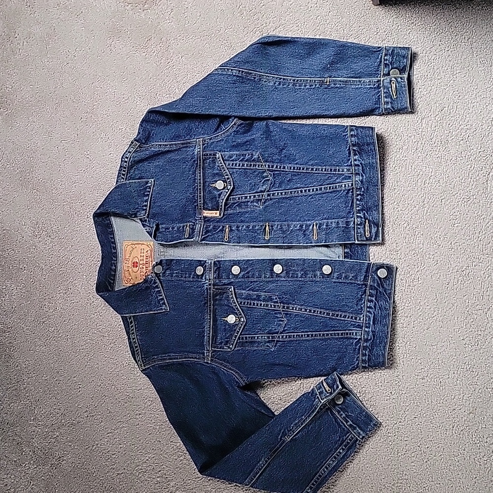 Lucky Brand Vintage Denim Jacket sz L